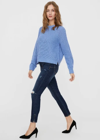 Синій демісезонний светр Vero Moda