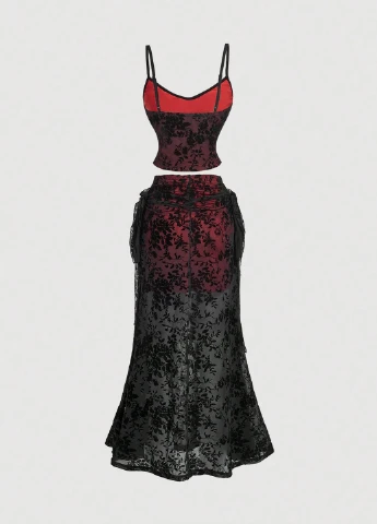 Костюм (майка, юбка) SHEIN (347152466)