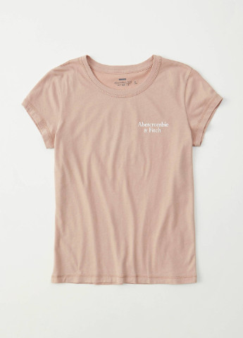 Світло-рожева літня футболка Abercrombie & Fitch