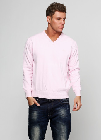 Светло-розовый демисезонный пуловер пуловер Barbieri