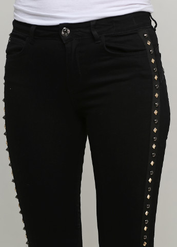 Черные демисезонные зауженные джинсы Twin-Set