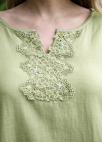 Оливковая летняя блуза Anastasea