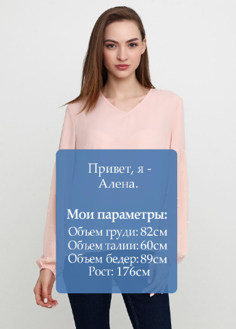 Пудровая летняя блуза MONOGRAM M&G