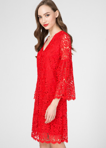 Красное кэжуал платье а-силуэт Trussardi Jeans однотонное