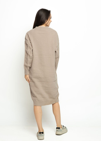 Бежева кежуал сукня сукня светр Time of Style однотонна
