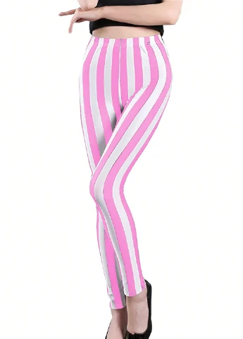 Розовые демисезонные леггинсы SHEIN