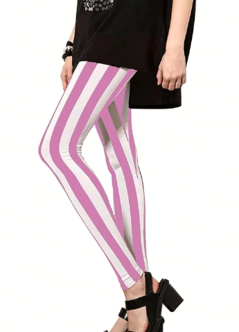 Розовые демисезонные леггинсы SHEIN