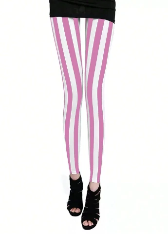 Розовые демисезонные леггинсы SHEIN