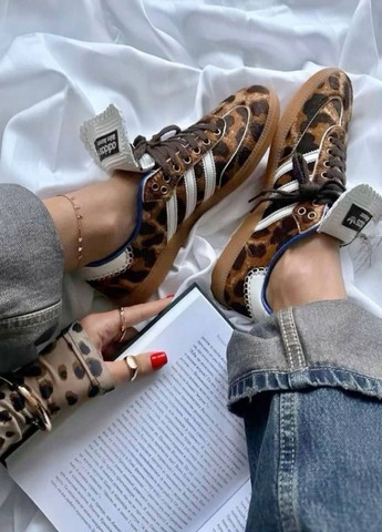 Кроссовки No Brand Samba x Wales Bonner комбинированные демисезоны (323777929)