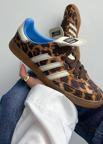 Кроссовки No Brand Samba x Wales Bonner комбинированные демисезоны (323777929)