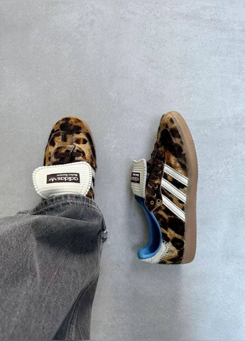 Кроссовки No Brand Samba x Wales Bonner комбинированные демисезоны (323777929)