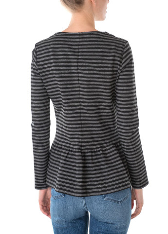 Серый женский жакет Marc Aurel полосатый - зимний