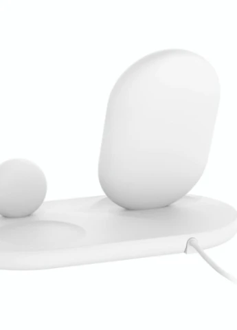 Зарядний пристрій 3-in-1 Wireless Pad / Stand / Apple Watch, white (WIZ001VFWH) Belkin (216637932)