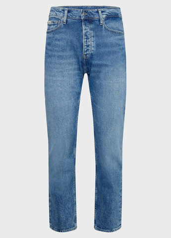 Синие демисезонные прямые джинсы Calvin Klein Jeans