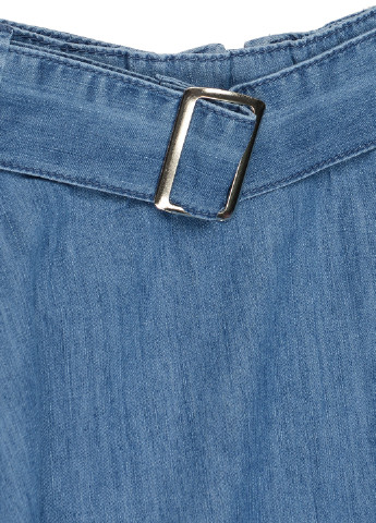 Синяя джинсовая однотонная юбка To Be Too клешированная