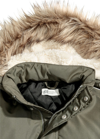 Оливкова демісезонна куртка H&M