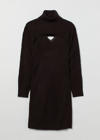 Черный демисезонный комплект (кроп-топ, платье) H&M