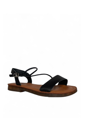 Черные босоножки ALLSY с ремешком