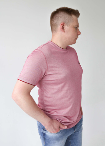 Рожева футболка чоловіча рожева великого розміру MCS Прямая