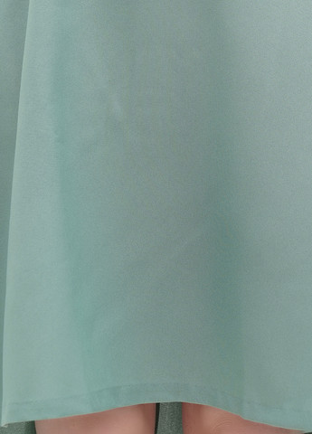 Серо-зеленое кэжуал платье клеш Dioni однотонное
