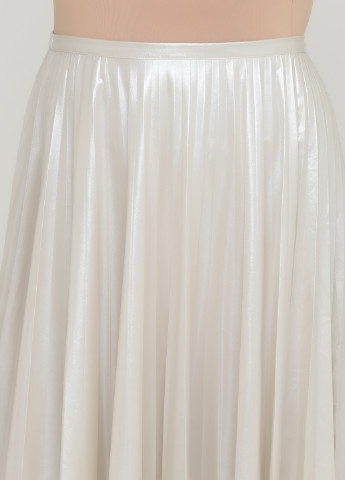 Жемчужная кэжуал однотонная юбка Garnet Hill плиссе