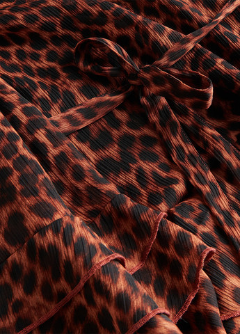 Коричневое кэжуал платье Reserved леопардовый