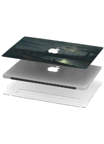 Чехол пластиковый для Apple MacBook Air 13 A1466 / A1369 Вид Дрездена в полнолуние (6351-2470) MobiPrint (218867639)