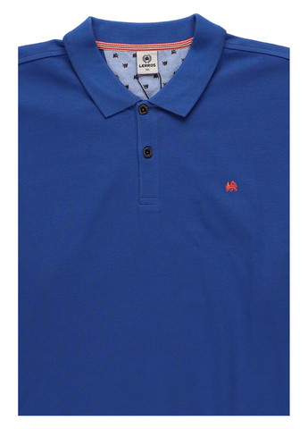 Синяя футболка-поло для мужчин Lerros однотонная