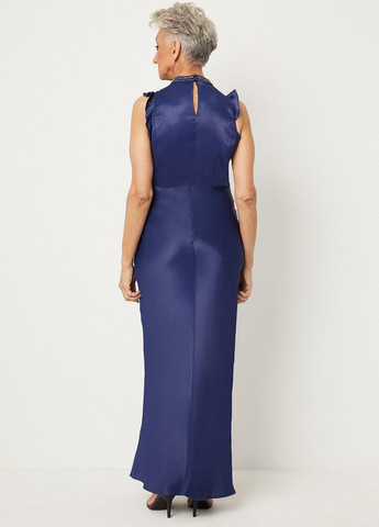 Синее вечернее, коктейльное платье Wallis однотонное