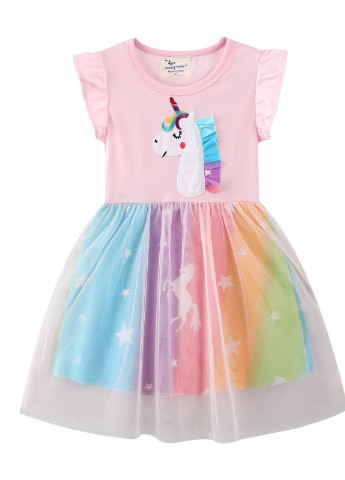 Розовое детское платье Jumping Meters (253195953)