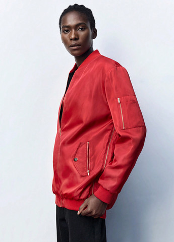 Бомбер SHEIN на молнии (332811146)