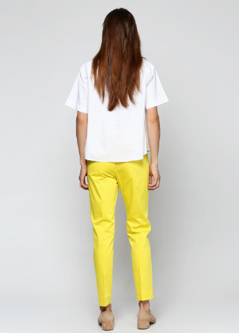 Желтые кэжуал летние зауженные брюки P.A.R.O.S.H.