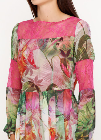 Комбинированная летняя блуза Sassofono
