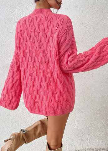 Фуксиновий (колору Фукія) демісезонний джемпер джемпер SHEIN