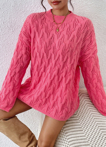 Фуксиновий (колору Фукія) демісезонний джемпер джемпер SHEIN