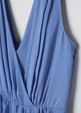 Светло-синее кэжуал сукня в стиле ампир H&M однотонное