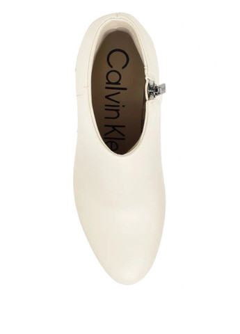 Белые демисезонная ботильоны Calvin Klein
