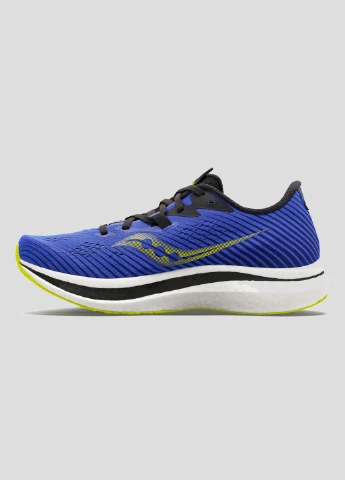 Синие демисезонные лазурные текстильные беговые кроссовки endorphin pro 2 Saucony