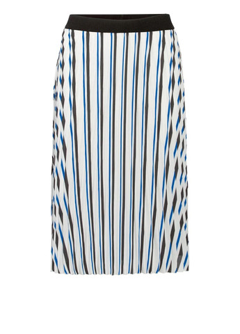 Белая кэжуал в полоску юбка Esmara плиссе