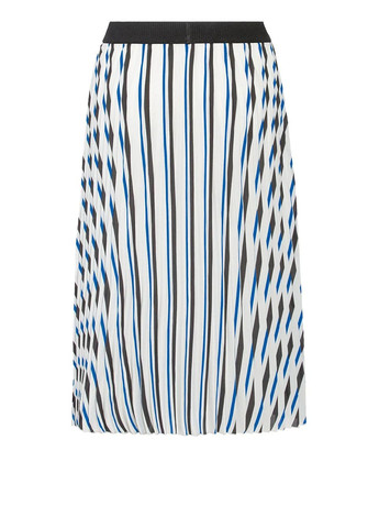 Белая кэжуал в полоску юбка Esmara плиссе