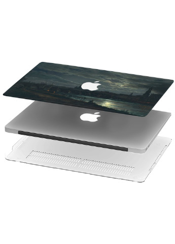 Чехол пластиковый для Apple MacBook Pro 16 A2141 Вид Дрездена в полнолуние (9494-2470) MobiPrint (218867422)