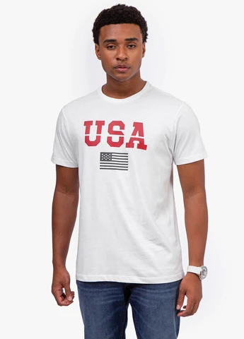Біла футболка U.S. Polo Assn.