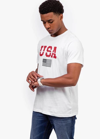 Біла футболка U.S. Polo Assn.