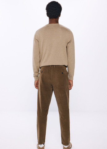 Коричневые кэжуал демисезонные чиносы брюки Springfield