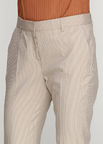 Бежевые кэжуал демисезонные зауженные брюки Karen by Simonsen
