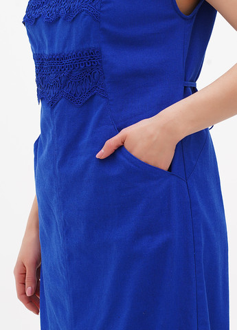 Синее кэжуал платье Ruta-S однотонное