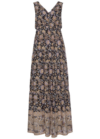 Комбинированное кэжуал платье в стиле ампир Lascana с цветочным принтом