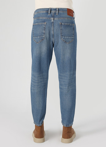 Синие демисезонные зауженные, укороченные джинсы Colin's