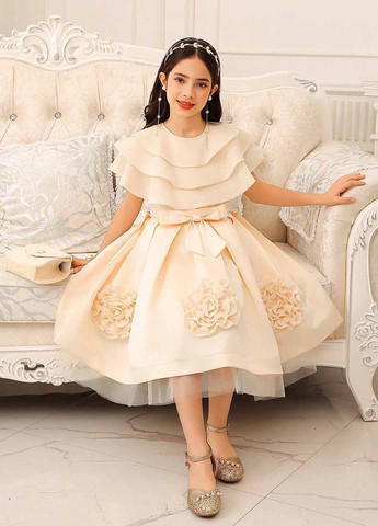 Кремовое платье SHEIN (367194485)