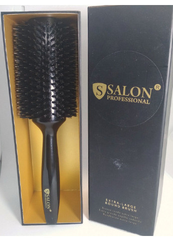 Деревянная щётка-брашинг для волос круглая в коробке 43Ф Salon (254844066)
